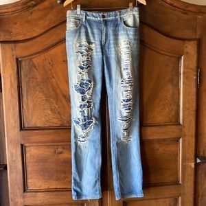 Joe's Super Distressed Boyfriend Jeans